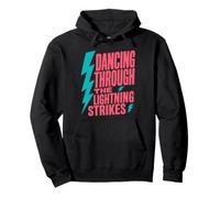 Divertido meteorólogo Bailando a través de los Rayos Sudadera con Capucha