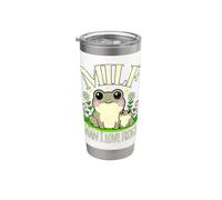 Divertido MILF Hombre I Love Frogs Lindo Retro Agotado Boho Vaso térmico de acero inoxidable de doble pared