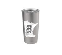 Divertido Minnesota Ope diciendo Broma Cultural del Medio Oeste Vaso térmico de acero inoxidable de doble pared