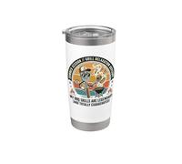 Divertido Mis habilidades de barbacoa son legendarias, humor de verano a la parrilla Vaso térmico de acero inoxidable de doble pared
