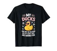 Divertido Mis Patos Diciendo No En Una Fila Pero Que Se Divierten Camiseta
