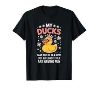 Divertido Mis Patos Diciendo No En Una Fila Pero Que Se Divierten Camiseta