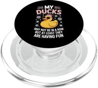 Divertido Mis Patos Diciendo No En Una Fila Pero Que Se Divierten PopSockets PopGrip para MagSafe