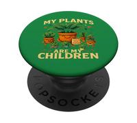 DIVERTIDO Mis plantas son mis hijos PopSockets PopGrip Adhesivo