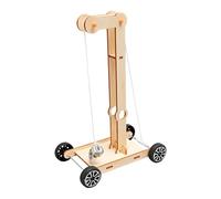 Divertido modelo de vehículo interactivo de madera con potencial gravitacional y kit de construcción de coche para exploración científica, juguete de montaje fácil