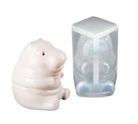 Divertido molde de silicona para pudín de animales para fondant para chocolate y hornear, perfecto para hornear y hornear amantes del pudín de animales