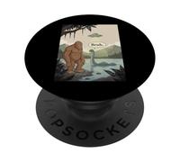 Divertido Monstruo alienígena de Bigfoot Sasquatch Loch Ness PopSockets PopGrip Adhesivo