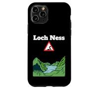Divertido monstruo de recuerdo del lago Nessie señal de carretera de advertencia Carcasa para iPhone 11 Pro