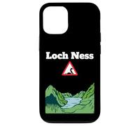 Divertido monstruo de recuerdo del lago Nessie señal de carretera de advertencia Carcasa para iPhone 12/12 Pro