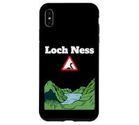 Divertido monstruo de recuerdo del lago Nessie señal de carretera de advertencia Carcasa para iPhone XS Max