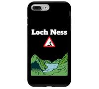 Divertido monstruo de recuerdo del lago Nessie señal de carretera de advertencia Carcasa para iPhone 7 Plus/8 Plus