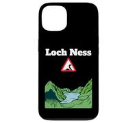 Divertido monstruo de recuerdo del lago Nessie señal de carretera de advertencia Carcasa para iPhone 13