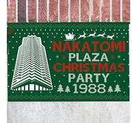 Divertido morir demasiado difícil Bienvenido a la fiesta de Navidad de Nakatomi Plaza 1988 Felpudo de entrada vintage para casa, felpudo de bienvenida decorativo para el hogar de Navidad
