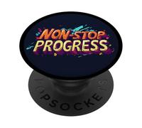 Divertido movimiento con este disfraz de progreso sin parar PopSockets PopGrip Adhesivo