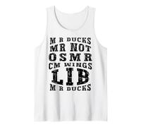 Divertido Mr Ducks Mr Not CM Wings Duck Lover Aves acuáticas Camiseta sin Mangas