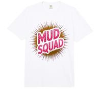 Divertido MUD Squad Obstáculo Run Muddy Sisters Mudder Queen Broma Comfort Colors Adult Heavyweight T-Shirt