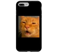 Divertido Naranja Gato Cara Meme Humor Foto Borrosa Carcasa para iPhone 7 Plus/8 Plus