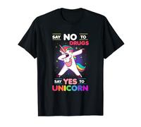 Divertido Navidad decir no a las drogas decir sí a unicornio camiseta Camiseta