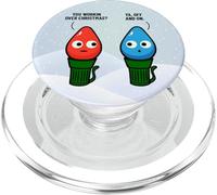 Divertido Navidad Parpadeante Bombilla Humor Que trabajas PopSockets PopGrip para MagSafe
