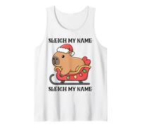 Divertido Navidad Sarcástica Navidad Diversión Trineo Mi Nombre Hombres Mujeres Camiseta sin Mangas