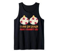 Divertido Navidad sarcástico Travieso me Gustan los bulbos Grandes papá mamá Camiseta sin Mangas