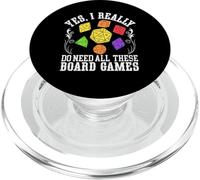 Divertido Necesito Todos Estos Juegos De Mesa - Game Night Lover PopSockets PopGrip para MagSafe
