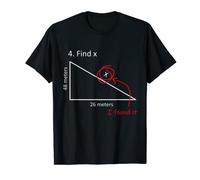 Divertido Nerd Sarcástico Encuentra X Profesor de Matemáticas Pitágoras Camiseta