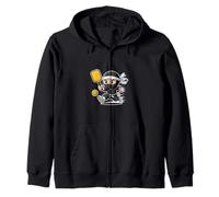 Divertido Ninja Pickleball Jugador Chibi Action Warrior Sudadera con Capucha
