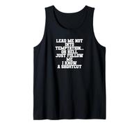 Divertido No me Dejes Caer en la tentación oh Infierno Solo Camiseta sin Mangas