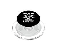 Divertido No me Dejes Caer en la tentación oh Infierno Solo PopSockets PopGrip para MagSafe