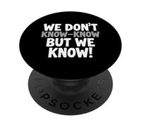 Divertido No Sabemos-Sabemos Pero Sabemos Retro Tipográfico PopSockets PopGrip Adhesivo