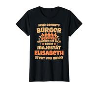Divertido Nombre de Elizabeth Diciendo Majestad Elizabeth Camiseta gráfica económica