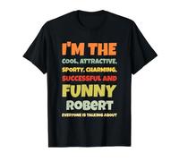 Divertido Nombre Robert Diciendo Camiseta gráfica económica