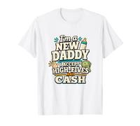 Divertido Nuevo Papá Nuevo Padre High Five Cash Humor Camiseta