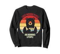 Divertido Odio A La Gente Matutina Y Las Mañanas Café Sudadera