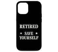Divertido Oficial Jubilado Save Yourself Policía Seguridad Militar Carcasa para iPhone 12/12 Pro