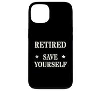 Divertido Oficial Jubilado Save Yourself Policía Seguridad Militar Carcasa para iPhone 13