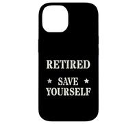 Divertido Oficial Jubilado Save Yourself Policía Seguridad Militar Carcasa para iPhone 14