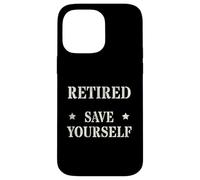 Divertido Oficial Jubilado Save Yourself Policía Seguridad Militar Carcasa para iPhone 14 Pro MAX