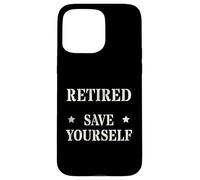 Divertido Oficial Jubilado Save Yourself Policía Seguridad Militar Carcasa para iPhone 15 Pro MAX