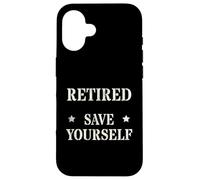 Divertido Oficial Jubilado Save Yourself Policía Seguridad Militar Carcasa para iPhone 16