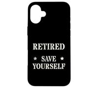 Divertido Oficial Jubilado Save Yourself Policía Seguridad Militar Carcasa para iPhone 16 Plus
