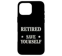 Divertido Oficial Jubilado Save Yourself Policía Seguridad Militar Carcasa para iPhone 16 Pro MAX