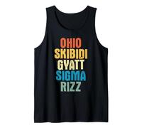 Divertido Ohio Skibidi Gyatt Sigma Rizz Meme De Moda Camiseta sin Mangas