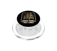 Divertido olfatear pinos no líneas Senderismo Camping al Aire Libre Juego de Palabras Arte PopSockets PopGrip para MagSafe