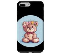 Divertido oso de peluche con un toque inspirado en la naturaleza Carcasa para iPhone 7 Plus/8 Plus