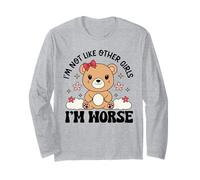 Divertido Oso de Peluche Kawaii I'm Not Like Other Girls I'm Worse Manga Larga