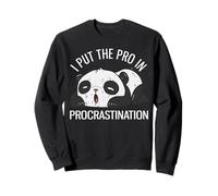 Divertido oso panda: puse al profesional en la procrastinación Sudadera