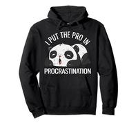Divertido oso panda: puse al profesional en la procrastinación Sudadera con Capucha