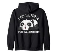 Divertido oso panda: puse al profesional en la procrastinación Sudadera con Capucha